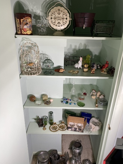 Closet Contents including Paperweights, Vintage Items and More