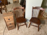 Vintage Hitchcock Chairs PLUS Small Cabinet