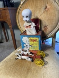 Vintage Casper Jack-In-The-Box PLUS Cast Iron Toy Carriage