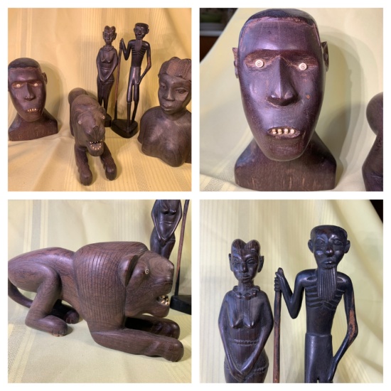 Carved Wooden African Art