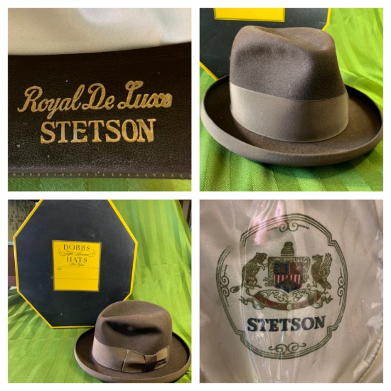 STETSON Hat with a Dobbs Fifth Avenue Hat Box