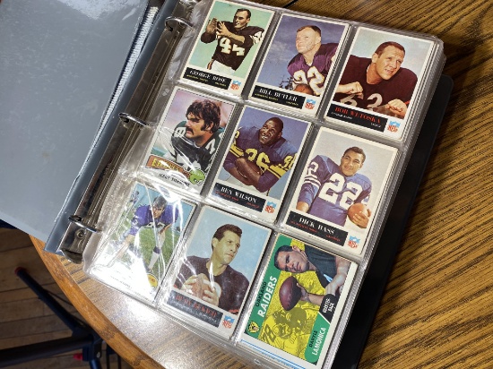 Binder FULL of old football cards
