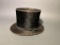 Antique Melton Hatter Beaver Skin Top Hat