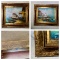 2 Framed Oil on Canvas Paintings by Nocera