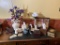 Group of Decorative Items, Bathroom Set, Vase, Lamp, Book Boxes, & More
