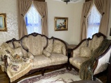 Victorian Style Settee & Chair