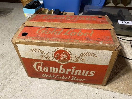 Gambrinus Gold Label Beer Box with Bottles