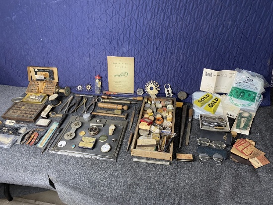 Large Lot Assorted Watch Making Parts, Watches Etc.