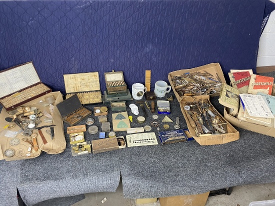 Large Lot Assorted Watch Making Parts, Watches, Bands Etc.