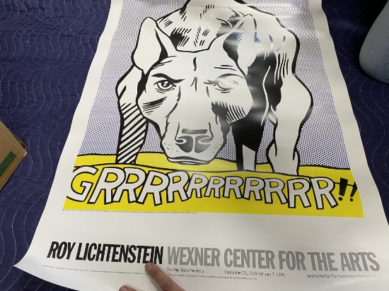 Large Lot of Posters including 2 1995 Lichtenstein Wexner Exhibits