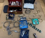 Group lot of vintage jewelry including Sterling Silver