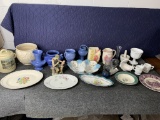 Group of Ceramics & Pottery - Eggshell Nautilus, Leslie Cope Tribute, Antonio Benni Figure