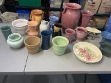 Group of Pottery - Napco, Rustic Ware Roseville