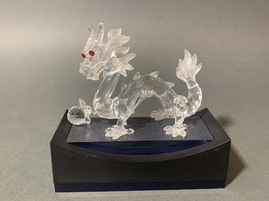 Swarovski Crystal Dragon with Stand