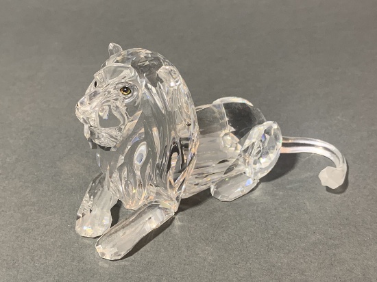 Swarovski Crystal Lion Figurine
