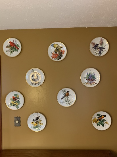12 Georges Boyer Limoges-France Collector Bird Plates & 2 Limited Edition No. Bird Plates