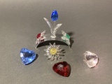 Swarovski Crystal Hearts & Flowers