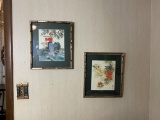 2 Oriental Style Framed Art