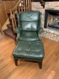 Lone Star Leather Chair with Ottoman