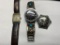 3 vintage watches including Bulova, Timex w/Sterling Tips