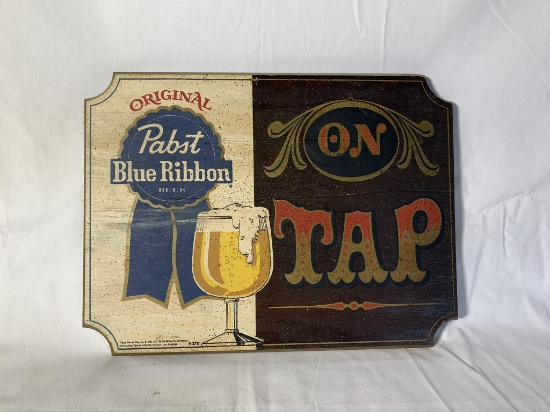 Pabst Wooden Advertising Sign