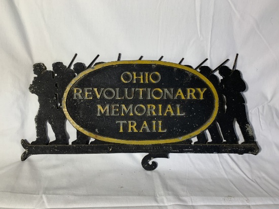 Ohio Revolutionary Memorial Trail Plaque See Photos for Damage