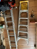 Werner 6 ft Aluminum Ladder & Keller Extension Ladder