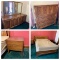 Nice MCM Bedroom Set - Dresser with Mirror, Chest of Drawers, 2 Night Stands & Full Size Bed
