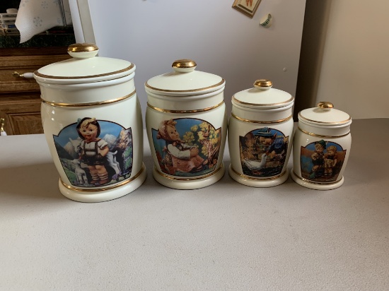 Great Group of Vintage M.J Hummel Goebel  Canister Set