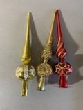 3 Plastic Christmas Tree Toppers