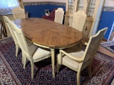 Stanley Furniture Dining Room Table, 6 Chairs & Area Rug