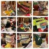 Garage Attic Clean Out - Holiday Items, Luggage, Outdoor Holiday Decor & More