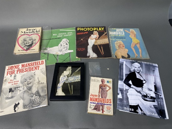 Group Lot of Jayne Mansfield Items including Vintage, Autograph