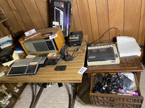 Entire vintage Texas Instruments computer setup