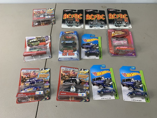 Hot Wheels (including 3 AC/DC), Johnny Lightning, and Disney Pixar Cars Collectibles