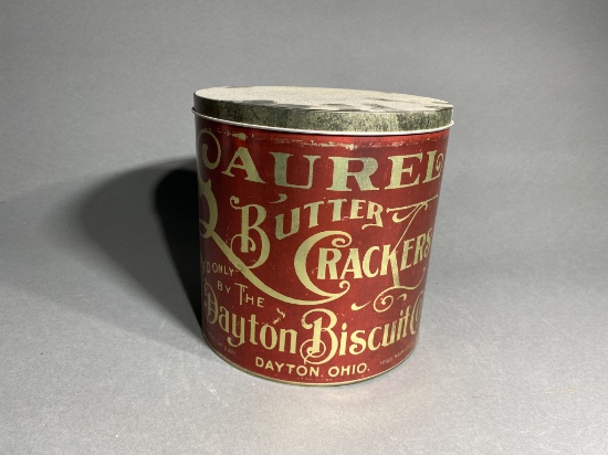 Antique Laural Dayton Biscuit Co. Tin