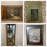 Corner Curio Cabinet, Doll, Framed Prints, The Courtship of Miles Standish