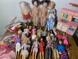 Group of Barbies, Barbie Accessories, Barbie Kitchen & Dolls