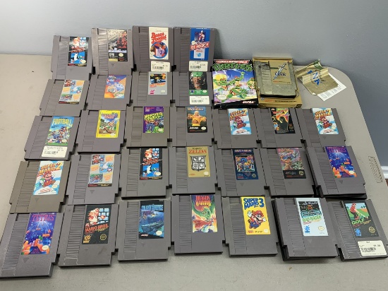 Large Group of Nintendo Games