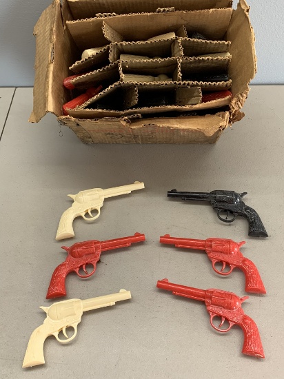 Group of Marx Toys Click Guns in Original Box