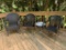 3 Patio Chairs & Side Table