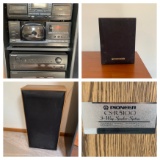 Pioneer Stereo System - Stereo Double Cassette Deck CT-W4000, File-Type Compact Disc Player