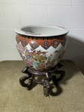 Oriental Style Bowl and Stand
