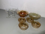 Imperial Glass, Federal Glass, Iridescent Champagne Glass