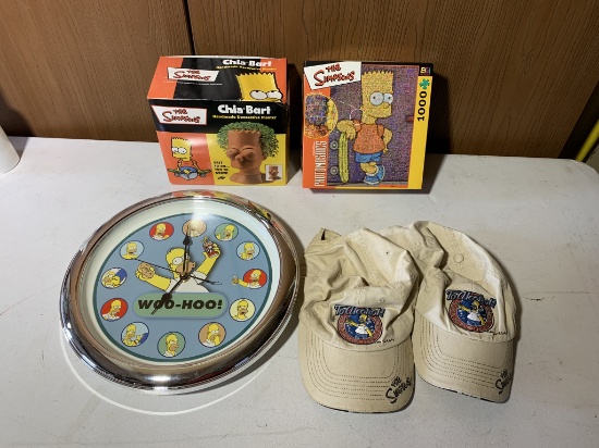 The Simpsons - Chia Bart, Homer Clock, Puzzle & Hats