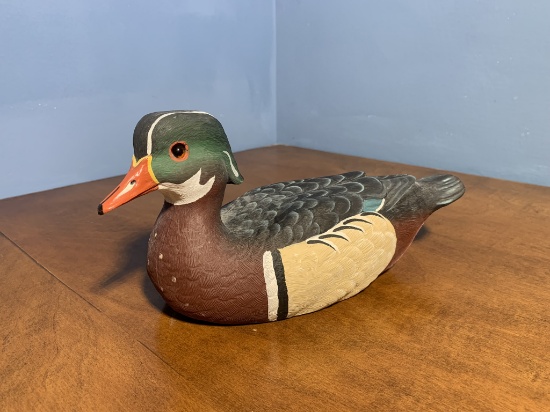 American Wildlife Collection Signed Wooden Duck