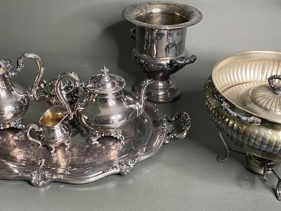 Group Lot of Silver Plate Items