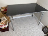 Vintage Mid Century Chrome & Steel Table