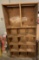 Vintage Wooden Shoe Store Cabinet