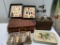 Group of Retro Glassware, Vintage Bottles, Wall Hangings, Trays & More